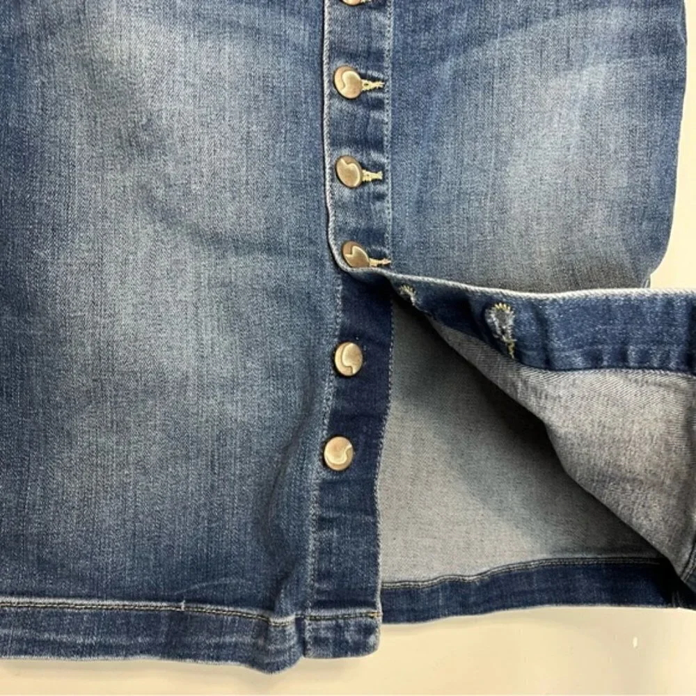 Joe's Jeans Kerrigan Denim Button Front Pencil Skirt, size 28 - Picture 6 of 14